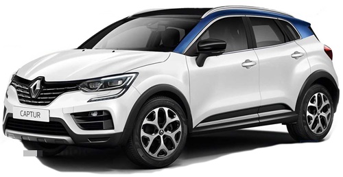 Bagażnik dachowy renault Captur z relingami 